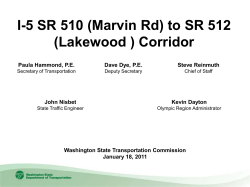 (Marvin Rd) to SR 512 (Lakewood)