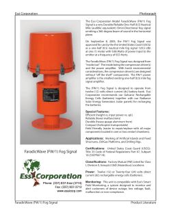 FaradicWave (FW/1) Fog Signal