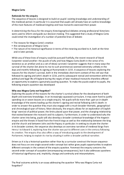 Overview - Magna Carta 800th Anniversary