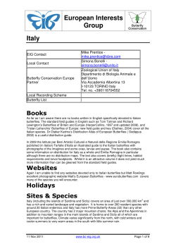 Italy (click here for more info - PDF, 1.5mb)