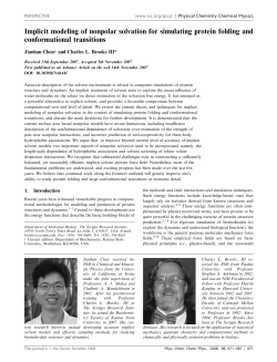 Implicit modeling of nonpolar solvation for simulating protein
