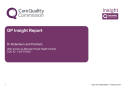 GP Insight Report - Marcham Road Family Health Centre
