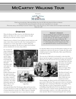 McCarthy Walking Tour - Alaska Boreal Canopy Adventures