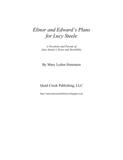 Elinor and Edward`s Plans for Lucy Steele