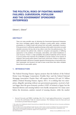 the political risks of fighting market failures