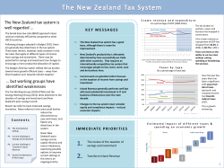 The New Zealand tax system is well regarded but working