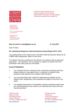 Institutional Response