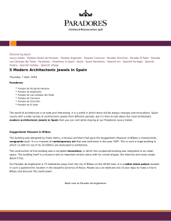 Paradores de Turismo - 5 Modern Architectonic Jewels in Spain