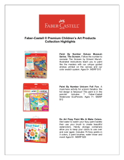 Faber-Castell &reg; Premium Children`s Art Products Collection Highlights
