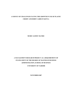 a survey of challenges facing the growth in use of plastic credit and