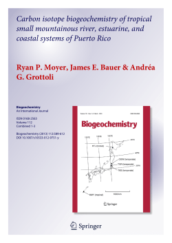 Carbon isotope biogeochemistry of tropical small mountainous river