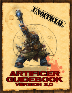 The Unofficial Artificer Player`s Guide 3