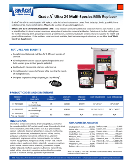 Grade A Ultra 24 Multi-Species Milk Replacer