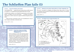 The Schlieffen Plan fails (1)
