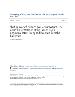 Shifting Toward Balance, Not Conservatism: The Court`s