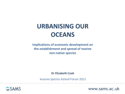 urbanising our oceans - Invasive Species Ireland