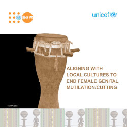aligning with local cultures to end female genital mutilation/cutting