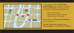 Free parking is available at Old Second National Bank (corner of