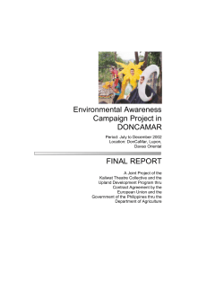 FINAL REPORT Environmental Awareness Campaign Project in