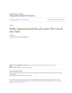 Public Opinion towards Bicycle Lanes