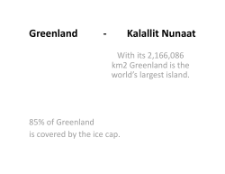 Greenland - Nunavut Mining Symposium