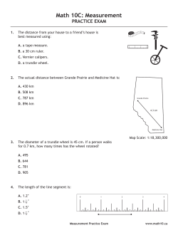 Math 10C - Measurement Practice Exam