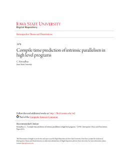 Compile time prediction of intrinsic parallelism in high level programs
