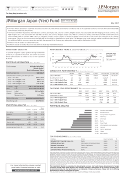 JPMorgan Japan (Yen) - JP Morgan Asset Management