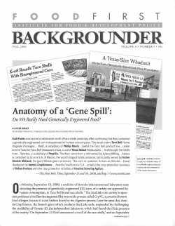 BK6_4 Fall 2000 Vol 6 #4 Anatomy of a Gene Spill