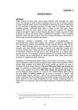 43 - CHAPTER - 3 WATER SCARCITY MEANING