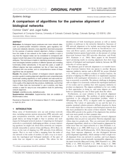 A comparison of algorithms for the pairwise alignment of biological