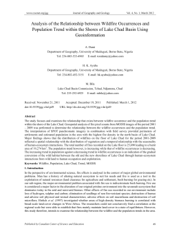 Analysis of the Relationship between Wildfire Occurrences and