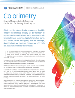 Colorimetry