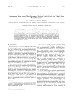 Spontaneous Generation of Low-Frequency Modes of Variability in