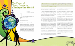 The Power of Young People to Change the World
