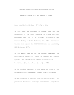 Historic Shoreline Changes in Southwest Florida