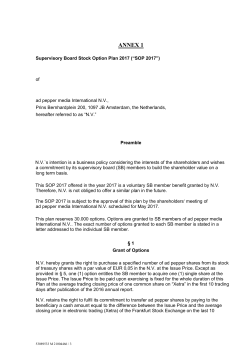 Annex 1 - ad pepper Group