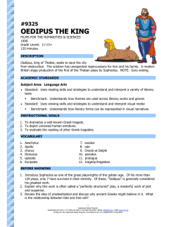 oedipus the king - The Described and Captioned Media Program