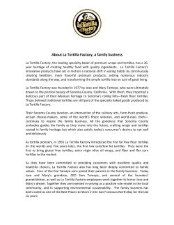 About La Tortilla Factory, a family business