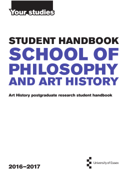 and art history - University of Essex