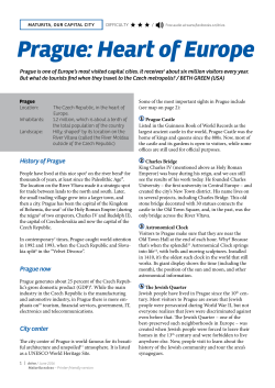 Prague: Heart of Europe