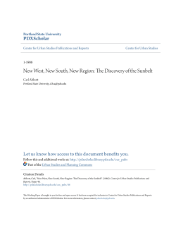 New West, New South, New Region: The Discovery of the Sunbelt