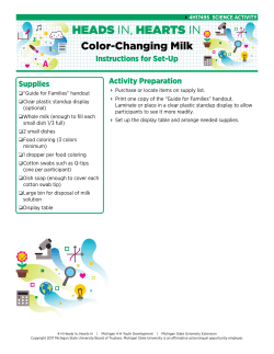 Color-Changing Milk - MSU Extension