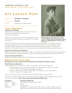 Art Lesson-Portraits in Tempura.indd