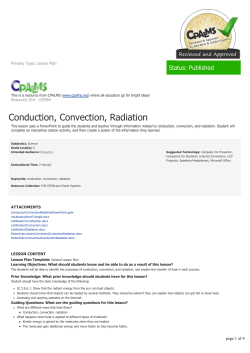 Conduction, Convection, Radiation