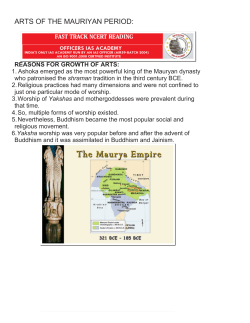 arts of the mauriyan period