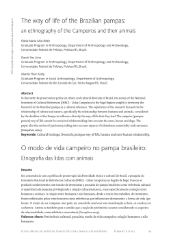 The way of life of the Brazilian pampas