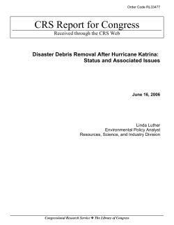 Disaster Debris Removal After Hurricane Katrina