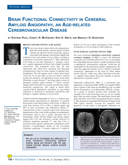 brain functional connectivity in cerebral amyloid angiopathy, an age
