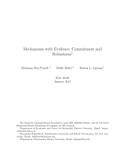 Mechanisms with Evidence: Commitment and Robustness